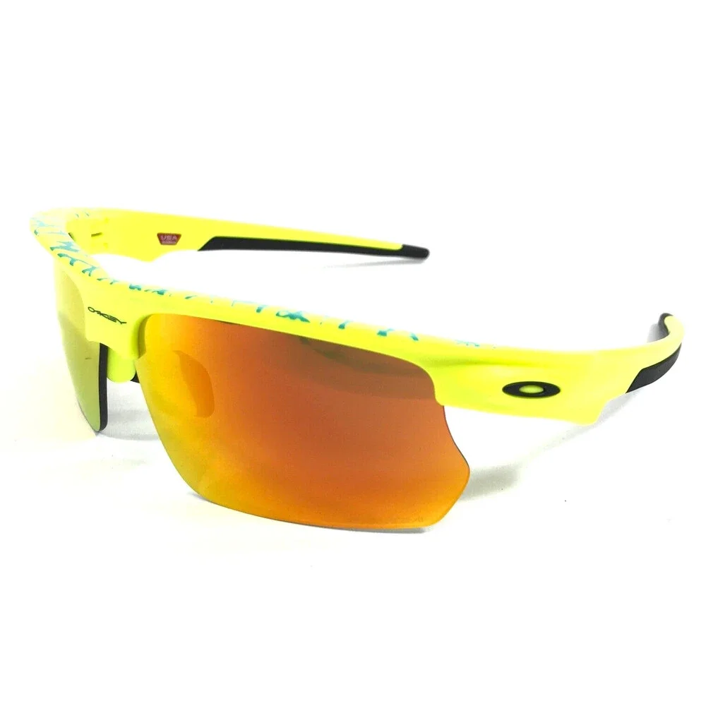 Oakley Sunglasses Bisphaera OO9400-1368 Matte Tennis Ball Yellow w/ Prizm Ruby